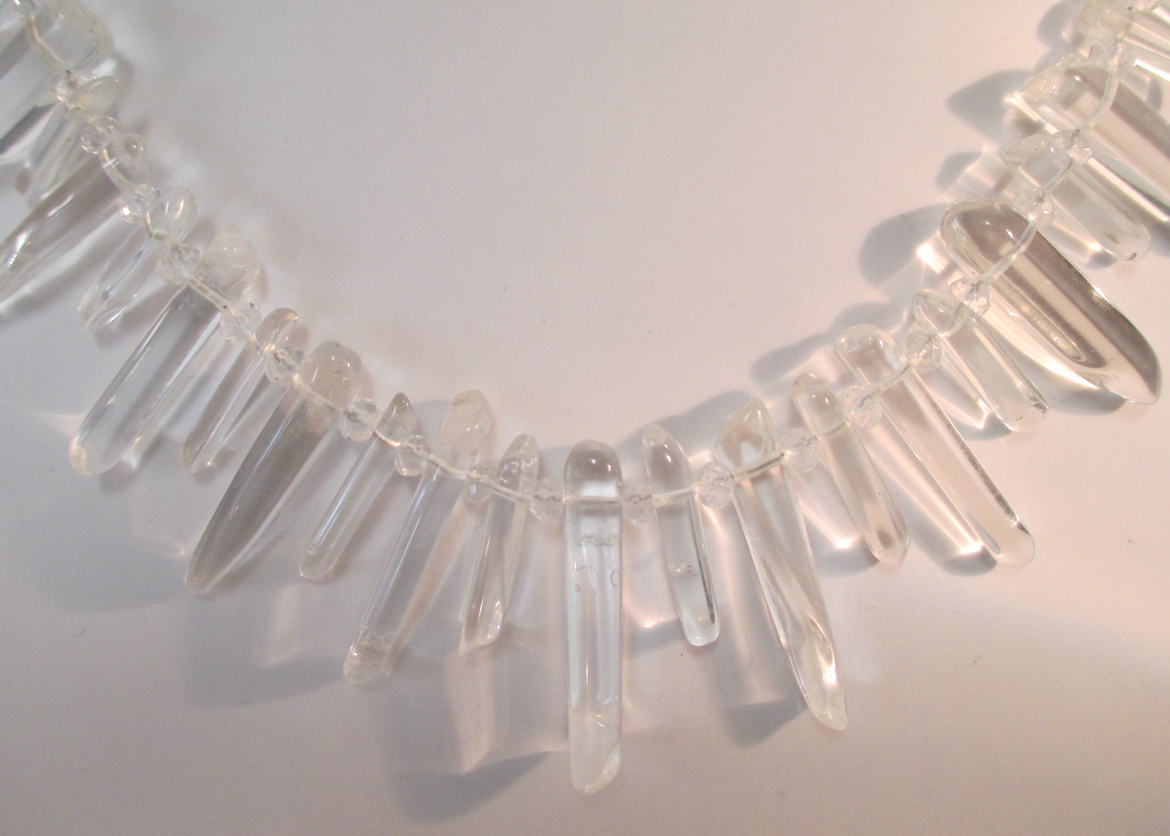 Clear Quartz "Icicle" Necklace Made by Marianne