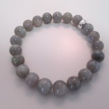 Labradorite rounds and sterling silver bead bracelet‏ featured