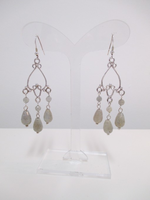 Labradorite chandelier earrings‏