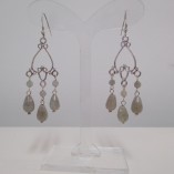 Labradorite chandelier earrings‏ alt
