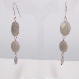 Long labradorite earrings‏